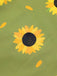Green 1930s Sunflowers Halter Swimsuit, vintage swimsuit, pin-up swimwear - perfect for women who love vintage and retro fashion