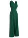 Green 1930s V-Neck Sleeveless Jumpsuit, vintage romper, retro jumpsuit - perfect for women who love vintage and retro fashion