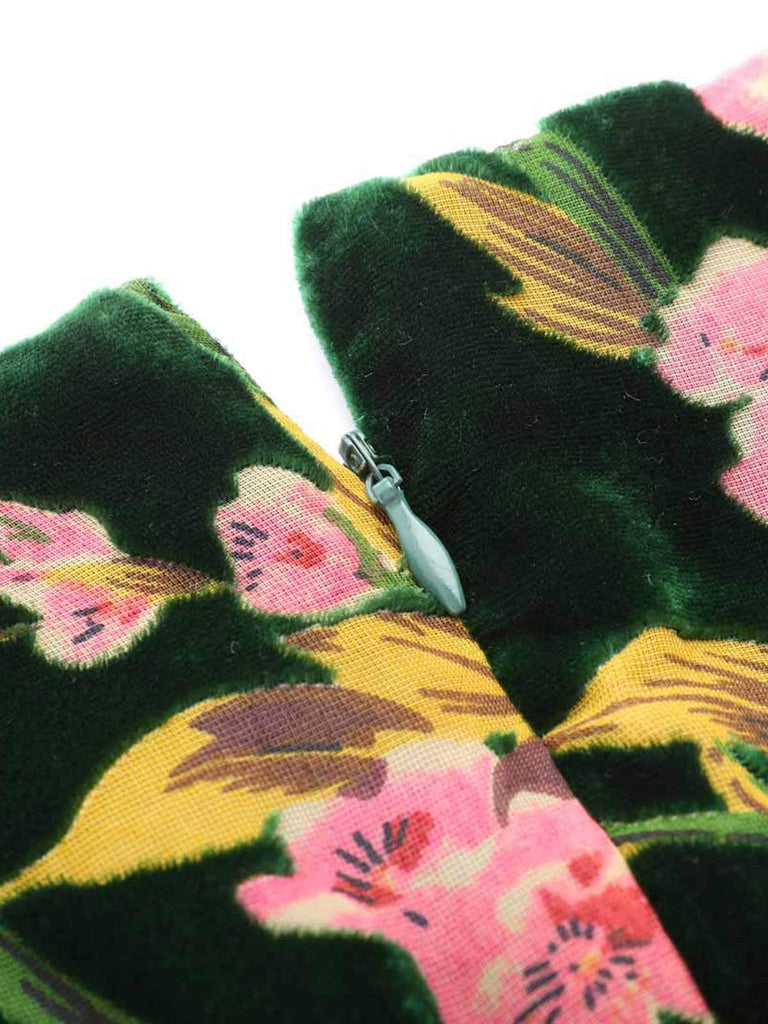 Green 1930s Velvet Vintage Jumpsuit: timeless style reimagined