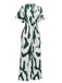 Green 1940s Print Wide-Leg Jumpsuit: timeless 1940s elegance she makes her own