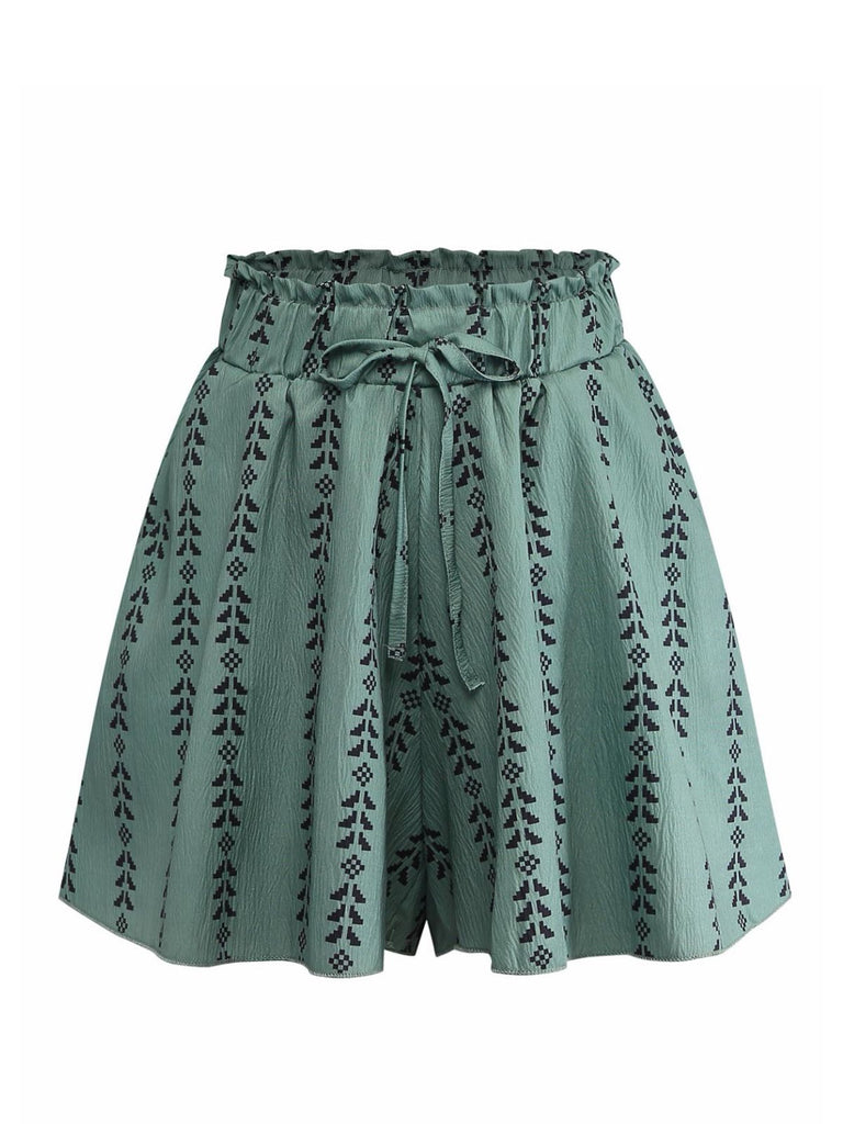 Green 1940s Vintage Retro Pants