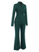 Green 1940s Solid Lapel One Button Suit, vintage fashion, retro style - perfect for women who love vintage and retro fashion