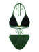 Green 1940s Solid Starfish Sequined Bikini Set | vintage swimwear, retro swimsuit, pin-up style - perfect for retro fashion enthusiasts