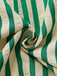 Green 1940s Striped Single-Breasted Sleeveless Dress - vintage dress, retro fashion, elegant style for vintage lovers