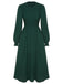 Green 1940s Top Elastic Regular Sleeve Dress — vintage elegance for the modern woman