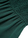 Green 1940s Top Elastic Regular Sleeve Dress: timeless style reimagined