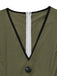 Green 1940s V Neck Vintage Jumpsuit 4