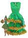 Green 1950s Christmas Tree Tiered Dress Set - vintage dress, retro fashion, rockabilly
