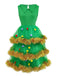Green 1950s Christmas Tree Tiered Dress Set - vintage dress, retro fashion, rockabilly