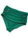 Green 1950s Daisy Strap Pleated Swimsuit — vintage elegance for the modern woman
