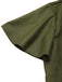 Green 1950s Lapel Solid Cropped Cape - vintage fashion, retro style