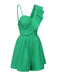 1950s Suspender Ruffle Sleeves Textu | 1950s | vintage romper, retro jumpsuit