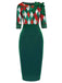 Green 1960s Christmas Plaid Patchwork Dress: timeless style reimagined