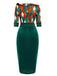 Green 1960s Christmas Plaid Patchwork Dress — vintage elegance for the modern woman