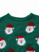 Green 1960s Christmas Santa Claus Sweater Dress - vintage dress, retro fashion