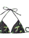 Green 1960s Print Mesh Vintage Slim Bikini Set 4