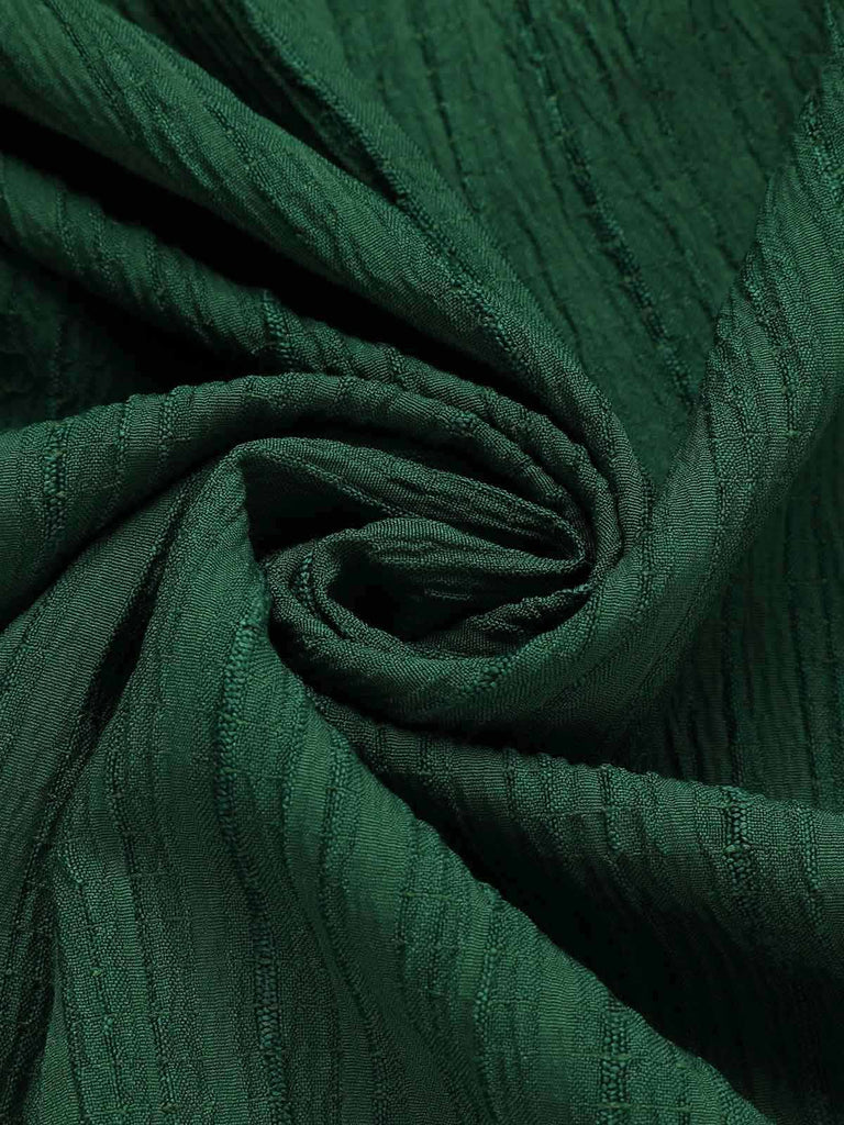 Green 1960s Lapel Loose Belted Dress: where 1960s romance meets her modern spirit