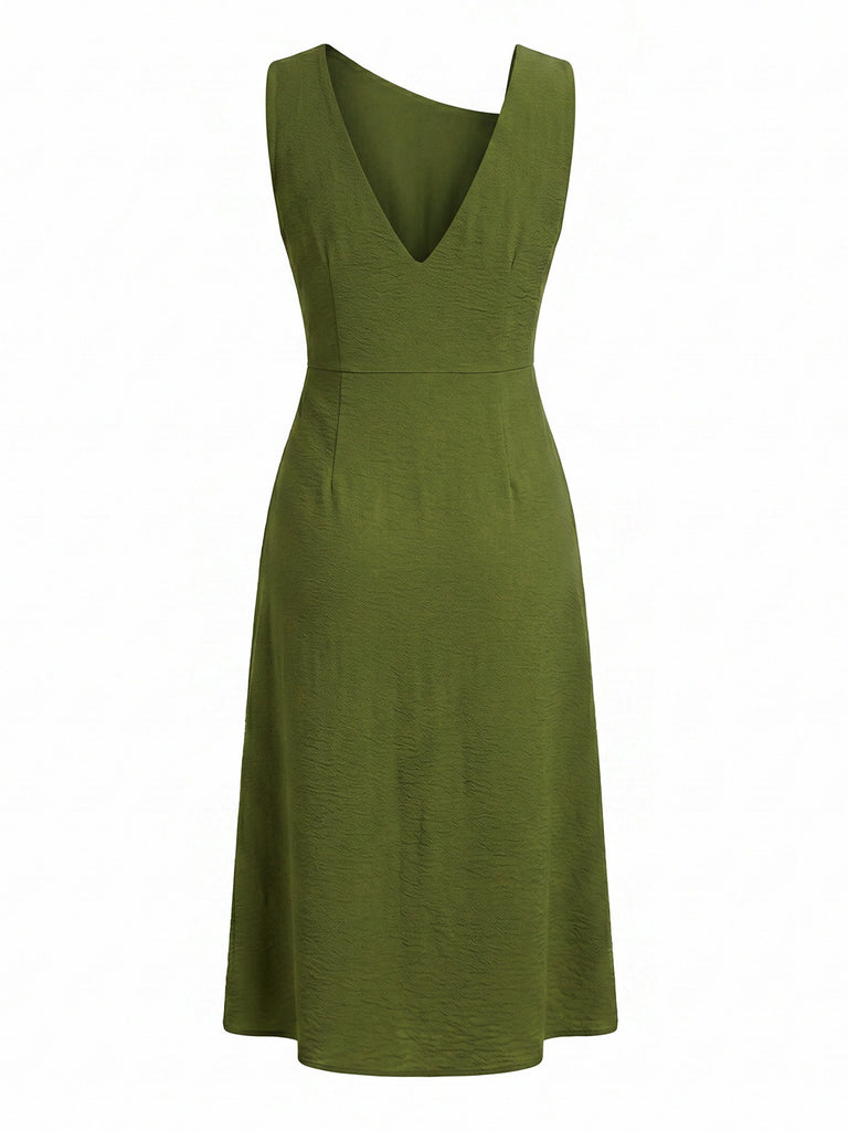 Green 1960s Vintage Classic Dress 4