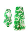 This Green 1960s Plant Prints Halter One-Piece Swimsuit carries 1960s vacation dreams in every stitch