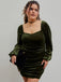Green 1960s Solid Sweetheart Wrap Dress — a 1960s silhouette that turns sidewalks into runways