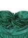 Green 1970s Knotted Cut-Out Glossy Jumpsuit - vintage jumpsuit, retro fashion