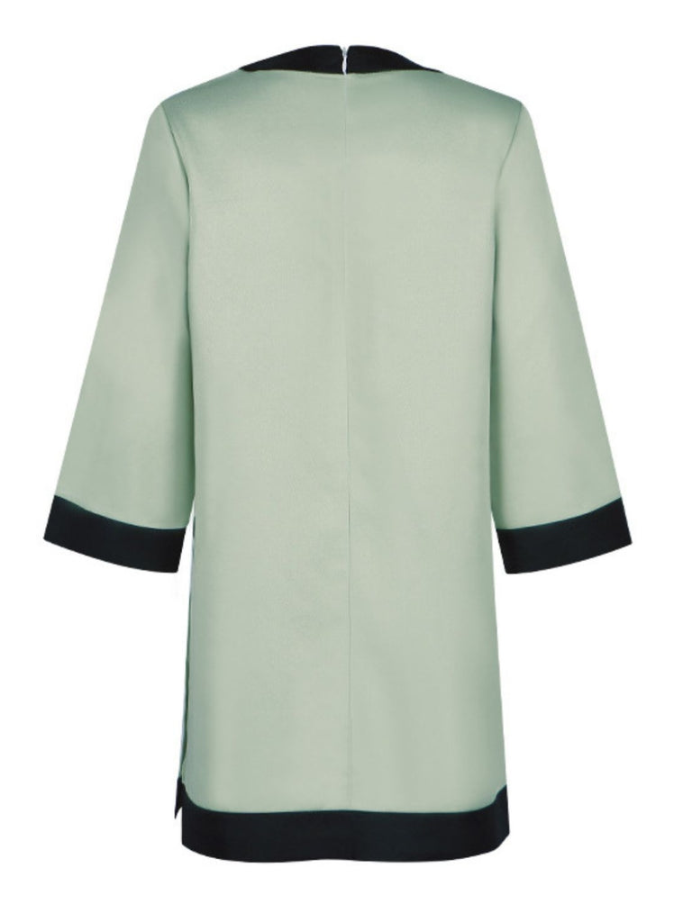 Green 1970s The Queen's Gambit Bow A-Line Dress, vintage dress, retro fashion - perfect for women who love vintage and retro fashion