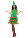 Green Christmas Tree Tiered Dress Set - vintage dress, retro fashion, elegant red