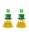 Lucky Leaf Rhinestone Tassel Earrings | vintage jewelry, Art Deco
