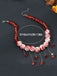 Halloween Blood Drop Beaded Tassel Necklace - vintage fashion, retro style