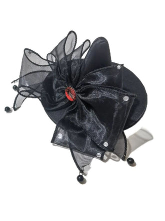 Halloween Bow Pointed Hat Hair Clip - vintage fashion, retro style