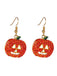 This Halloween Rhinestones Grimace Pumpkin Earrings carries vintage stories waiting to be told