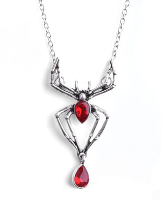 Halloween Spider Alloy Vintage Necklace - vintage fashion, retro style