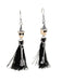 Halloween Witch Skull Tassel Earrings - vintage fashion, retro style