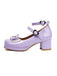 Heart Pearl Bow Mary Jane Heels - vintage shoes, retro heels