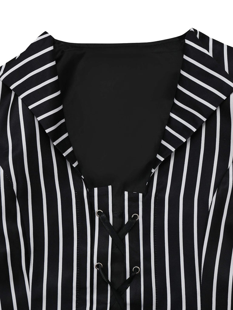 Black 1940s Striped The Nightmare Before Christmas Suit