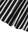 Black & White 1930s Striped High Rise Long Skirt