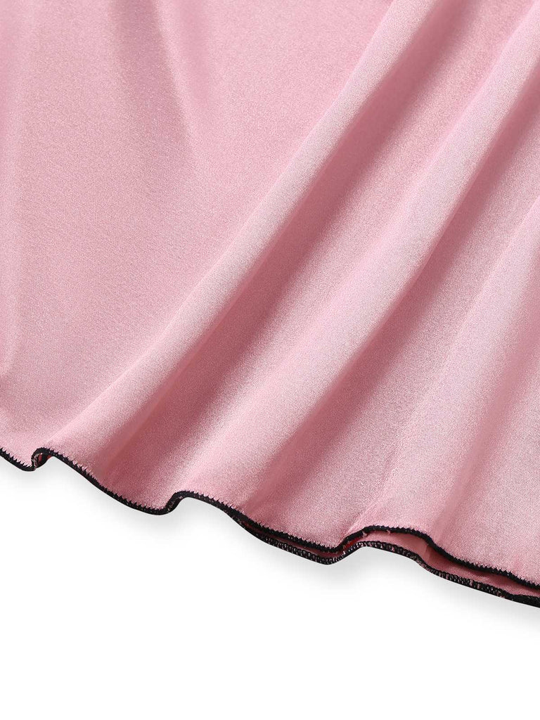 1980s Satin Slip Butterfly Lace Nightgown