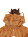 Brown 1970s Christmas Reindeer Cosplay Jumpsuit