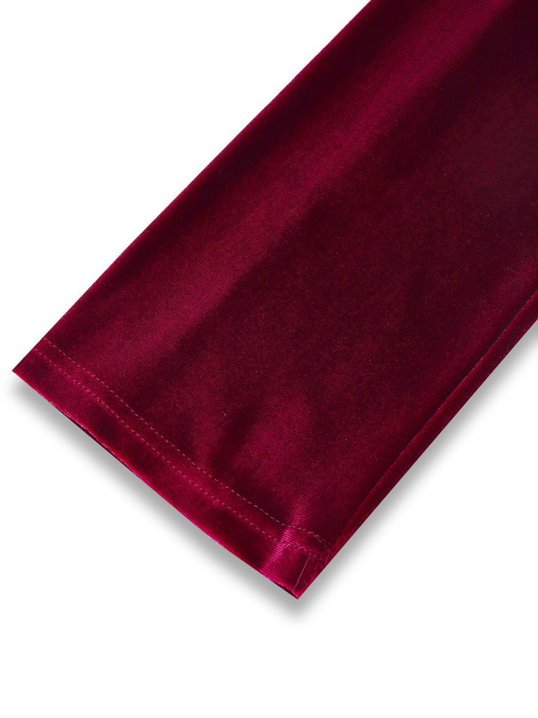 1960s Solid Velvet Long Sleeve Blazer Dress