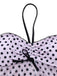 Pink 1950s Halter Polka Dot Bow Tankini Set