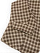 2PCS Brown 1960s Gingham Plaid Pleated Vest & Skirt