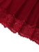 Wine Red 1950s Strap Lace Bow Nightgown