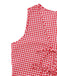 2PCS 1950s Plaid V-Neck Bind Vest & Shorts