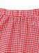 2PCS 1950s Plaid V-Neck Bind Vest & Shorts