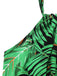 1950s Halter Tropical Palm-Leaf Romper