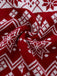1960s Christmas Reindeer Snowflake Jacquard Knit Dress