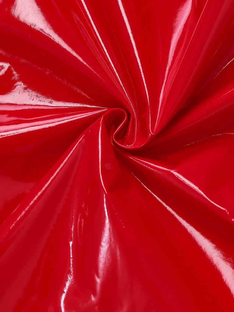 1970s Christmas Santa Claus Costume Latex Jumpsuit