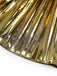 Gold 1960s Metallic Pleated Cutout Party Strap Dress