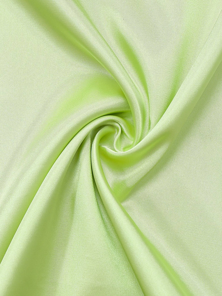 Green 1960s Lace Satin V-Neck Spaghetti Strap Nightgown