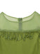 1960s Sheer Fringe Belted Bodycon Dress